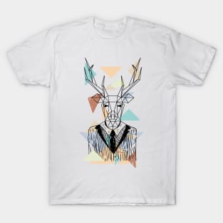 Geometric Deer T-Shirt